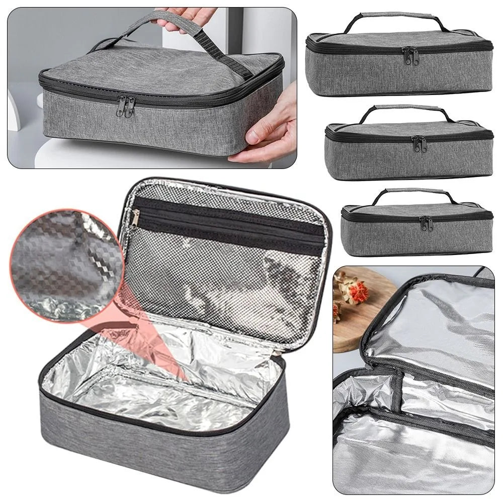 Square Thermal Lunch Bag Thicken Ice Pack Insulated Cooler Storage Bags Snack Bag Large Travel Picnic Delivery Meal Container