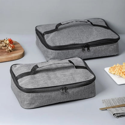 Square Thermal Lunch Bag Thicken Ice Pack Insulated Cooler Storage Bags Snack Bag Large Travel Picnic Delivery Meal Container